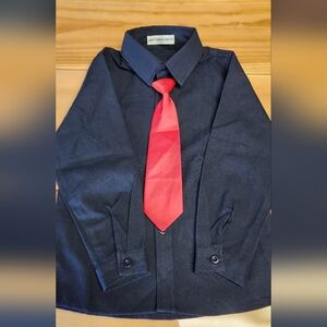 Kids Boys Button Down Dress Slim Fit